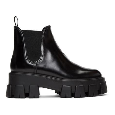 bootes prada|Prada platform boots.